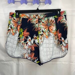 Just Cavalli women's multicolor stretch floral pocket artistic shorts casual 12